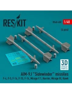 AIM-9J Sidewinder missiles (4 pcs) (F-4, F-5, F-16, F-15, F-14, Mir...