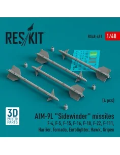 AIM-9L Sidewinder missiles (4 pcs) (F-4, F-5, F-15, F-16, F-18, F-2...