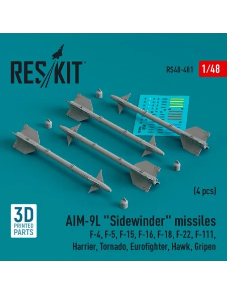 AIM-9L Sidewinder missiles (4 pcs) (F-4, F-5, F-15, F-16, F-18, F-2...