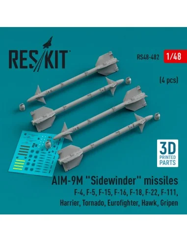 AIM-9M Sidewinder missiles (4 pcs) (F-4, F-5, F-15, F-16, F-18, F-2...
