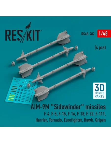 AIM-9M Sidewinder missiles (4 pcs) (F-4, F-5, F-15, F-16, F-18, F-2...
