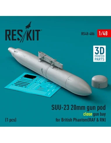 SUU-23 20mm gun pod (close gun bay) for British Phantom (RAF & RN) ...
