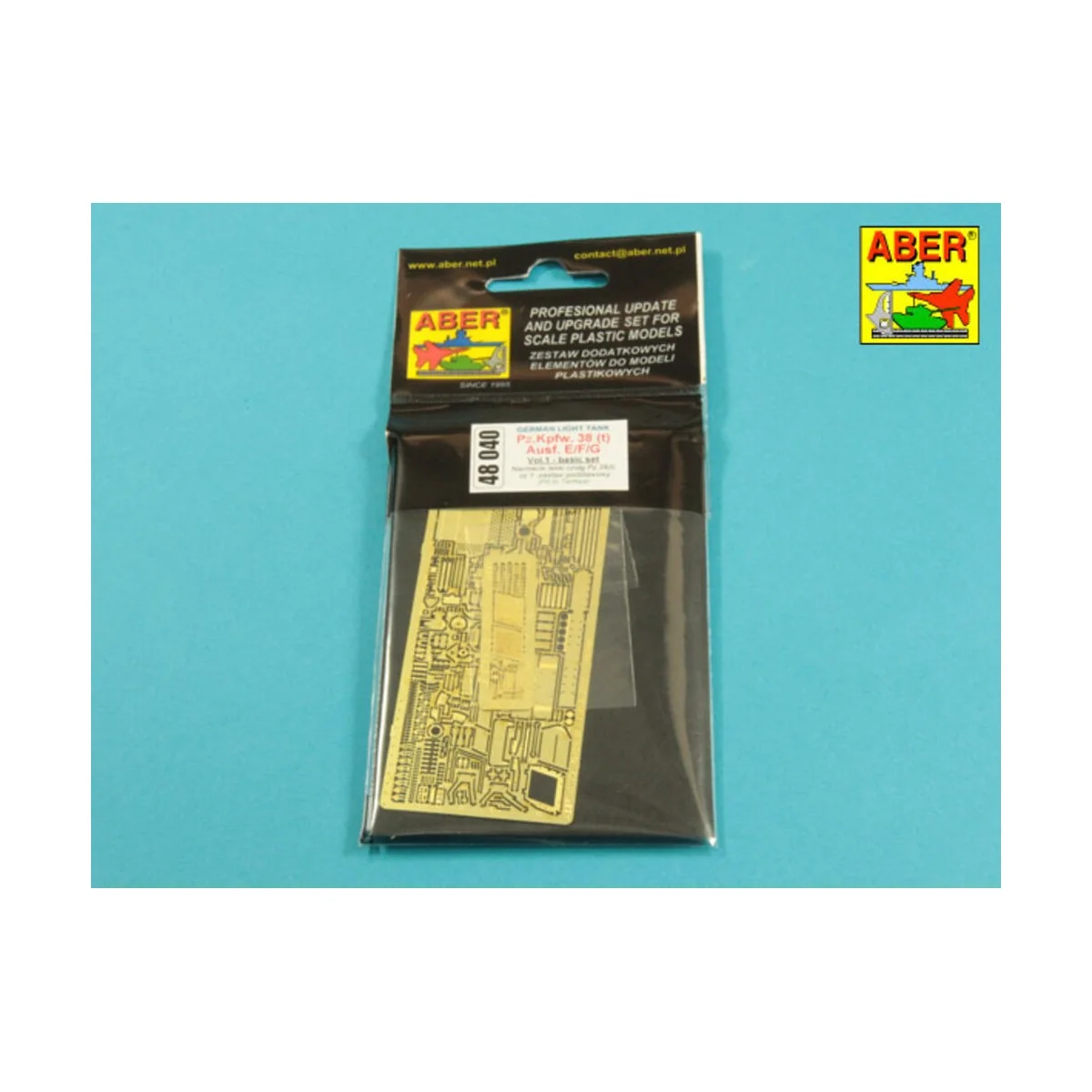 Pz.Kpfw. 38 (t) Ausf. E/F/G Vol.1-basic set, 1/48 - Aber Models 48040 Pz.Kpfw. 38 (t) Ausf. E/F/G Vol.1-basic set, 1/48 - Aber Models 48040