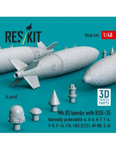 Mk.83 bombs with BSU-35 thermally protected (4 pcs) (A-4, A-6, A-7,...
