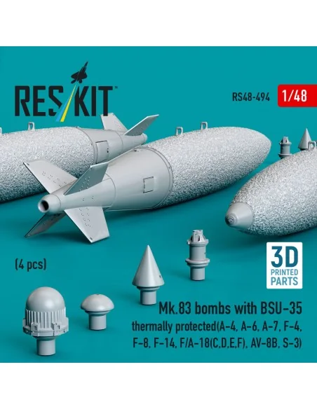 Mk.83 bombs with BSU-35 thermally protected (4 pcs) (A-4, A-6, A-7,...