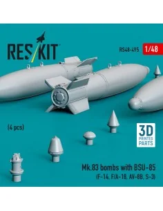 Mk.83 bombs with BSU-85 (4 pcs) (F-14, F/A-18, AV-8B, S-3) (3D prin... 2
