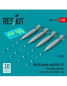 Mk.83 bombs with BSU-85 thermally protected (4 pcs) (F-14, F/A-18, ...
