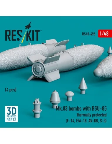 Mk.83 bombs with BSU-85 thermally protected (4 pcs) (F-14, F/A-18, ...