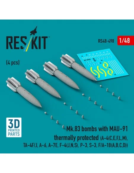 Mk.83 bombs with MAU-91 thermally protected (4 pcs) (A-4(C, E, F, L...