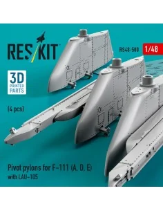 Pivot pylons for F-111 (A, D, E) with LAU-105 (4 pcs) (3D Printed),... 2