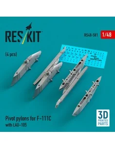 Pivot pylons for F-111C with LAU-105 (4 pcs) (3D Printed), 1/48 - R...