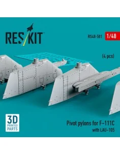 Pivot pylons for F-111C with LAU-105 (4 pcs) (3D Printed), 1/48 - R... 2