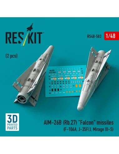 AIM-26B (Rb.27) Falcon missiles (2 pcs) (F-106A, J-35F/J, Mirage II...