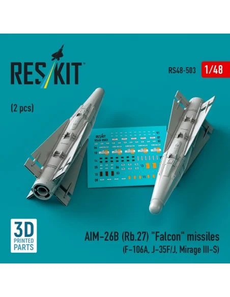 AIM-26B (Rb.27) Falcon missiles (2 pcs) (F-106A, J-35F/J, Mirage II...