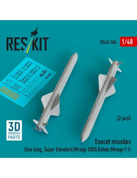 Exocet missiles (2 pcs) (Sea King, Super Etendard, Mirage 2000, Raf...