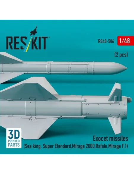Exocet missiles (2 pcs) (Sea King, Super Etendard, Mirage 2000, Raf...
