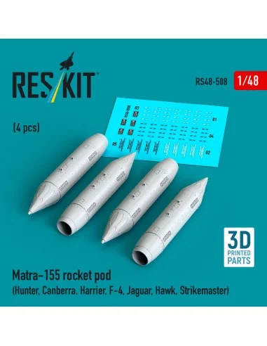 Matra-155 rocket pod (4 pcs) (Hunter, Canberra, Harrier, F-4, Jagua...