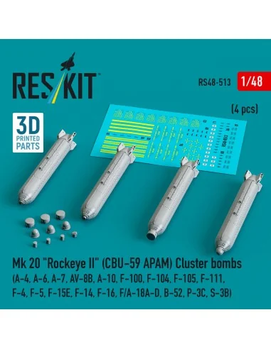 Mk 20 Rockeye II (CBU-59 APAM) Cluster bombs (A-4, A-6, A-7, AV-8B,...