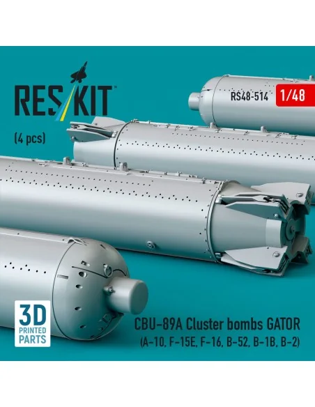 CBU-89A cluster bombs GATOR (4 pcs) (A-10, F-15E, F-16, B-52, B-1B,...