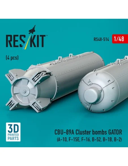 CBU-89A cluster bombs GATOR (4 pcs) (A-10, F-15E, F-16, B-52, B-1B,...