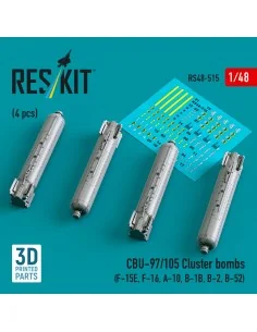 CBU-97/105 cluster bombs (4 pcs) (F-15E, F-16, A-10, B-1B, B-2, B-5...