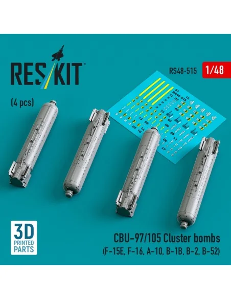 CBU-97/105 cluster bombs (4 pcs) (F-15E, F-16, A-10, B-1B, B-2, B-5...