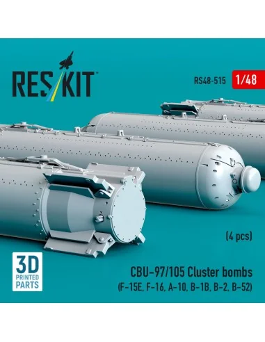 CBU-97/105 cluster bombs (4 pcs) (F-15E, F-16, A-10, B-1B, B-2, B-5...