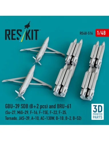 GBU-39 SDB (8 pcs) and BRU-61 (2 pcs) (Su-27, MiG-29, F-16, F-15E, ...