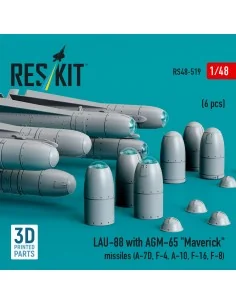 LAU-88 with (2 pcs) AGM-65 Maverick missiles (6 pcs) (A-7D, F-4, A-... 2