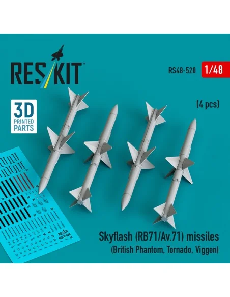 Skyflash (RB71/Av.71) missiles (4 pcs) (British Phantom, Tornado, V...