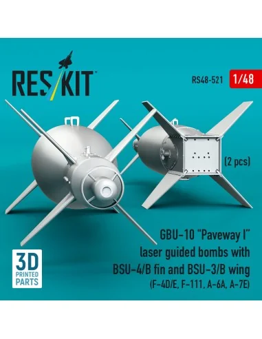 GBU-10 Paveway I laser guided bombs with BSU-4/B fin and BSU-3/B wi...
