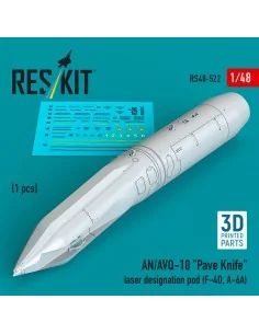 AN/AVQ-10 Pave Knife laser designation pod (1 pcs) (F-4D, A-6A) (3D...