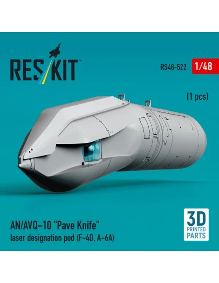 AN/AVQ-10 Pave Knife laser designation pod (1 pcs) (F-4D, A-6A) (3D...