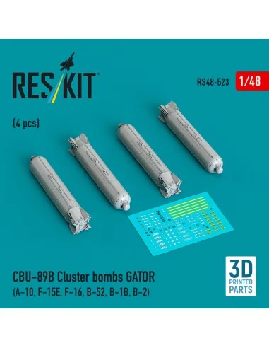 CBU-89B cluster bombs GATOR (4 pcs) (A-10, F-15E, F-16, B-52, B-1B,...
