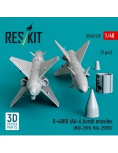 R-40RD (AA-6 Acrid) missiles (2 pcs) (MiG-25PD, MiG-25PDS) (3D prin... 2