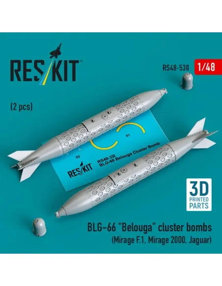 BLG-66 Belouga cluster bombs (2 pcs) (Mirage F.1, Mirage 2000, Jagu...