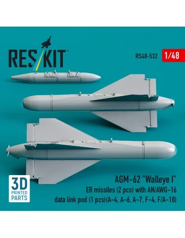 AGM-62 Walleye I ER missiles (2 pcs) with AN/AWG-16 data link pod (...