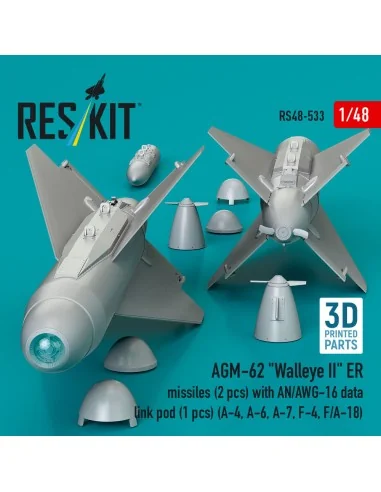 AGM-62 Walleye II ER missiles (2 pcs) with AN/AWG-16 data link pod ...