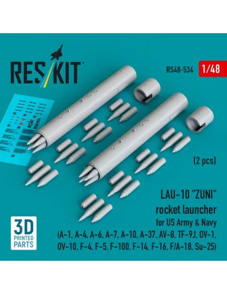 LAU-10 ZUNI rocket launcher for US Army & Navy (2 pcs) (A-1, A-4, A...