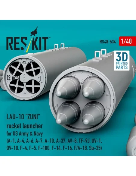 LAU-10 ZUNI rocket launcher for US Army & Navy (2 pcs) (A-1, A-4, A...