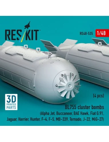 BL755 cluster bombs (4 pcs) (Alpha Jet, Buccaneer, BAE Hawk, Fiat G...