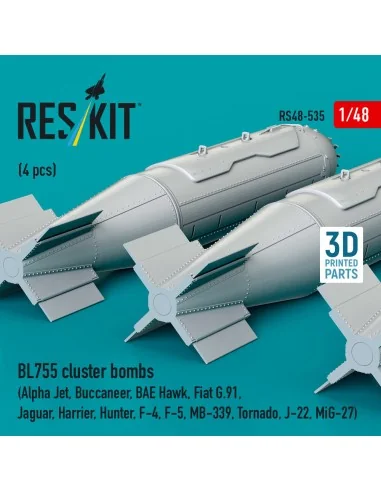 BL755 cluster bombs (4 pcs) (Alpha Jet, Buccaneer, BAE Hawk, Fiat G...