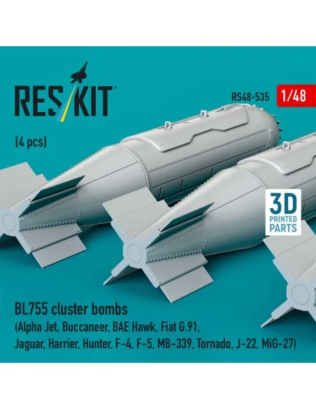 BL755 cluster bombs (4 pcs) (Alpha Jet, Buccaneer, BAE Hawk, Fiat G...