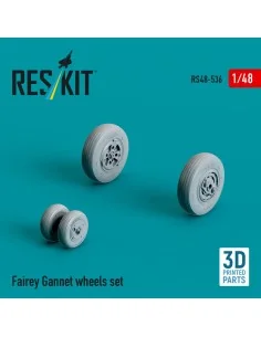 [NO_DESC] Fairey Gannet wheels set (3D Printed), 1/48 - ResKit Mode... 2