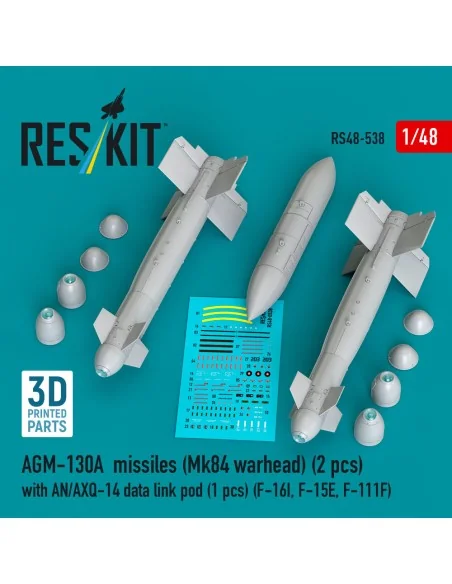 AGM-130A missiles (2 pcs) (Mk84 warhead) with AN/AXQ-14 data link p...