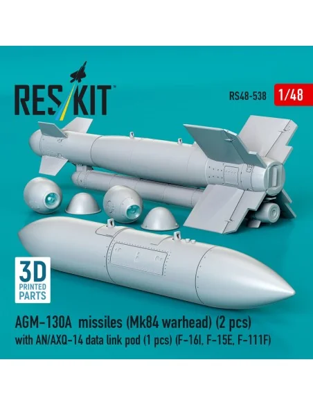 AGM-130A missiles (2 pcs) (Mk84 warhead) with AN/AXQ-14 data link p...