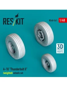 A-10 Thunderbolt II (weighted) wheels set (3D Printed), 1/48 - ResK... 2