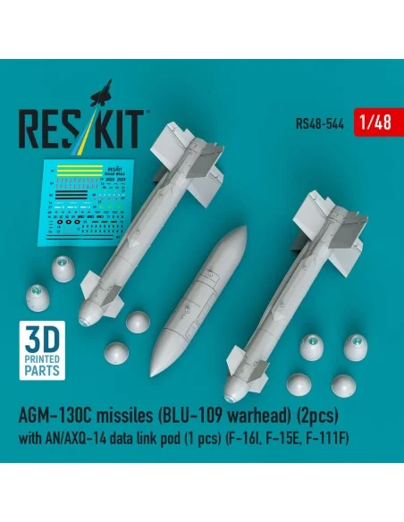 AGM-130C missiles (2 pcs) (BLU-109 warhead) with AN/AXQ-14 data lin...