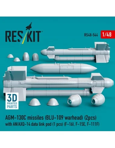 AGM-130C missiles (2 pcs) (BLU-109 warhead) with AN/AXQ-14 data lin...