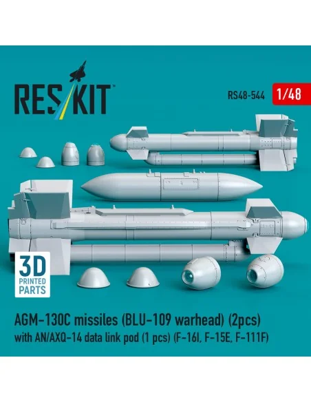 AGM-130C missiles (2 pcs) (BLU-109 warhead) with AN/AXQ-14 data lin...